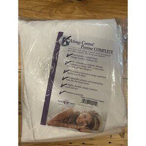 Allergy Control Pristine Complete Full Mattress Cover Protector NEW UNUSED
